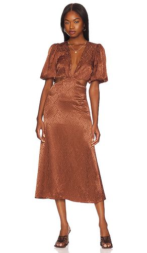 Vestido midi patria en color chocolate talla L en - Chocolate. Talla L (también en M) - House of Harlow 1960 - Modalova