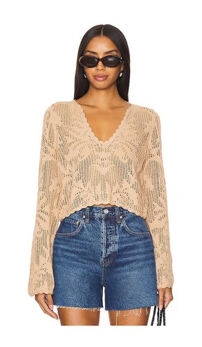 Kameli Pointelle Cropped Sweater in . - size L (also in M, S, XS) - House of Harlow 1960 - Modalova