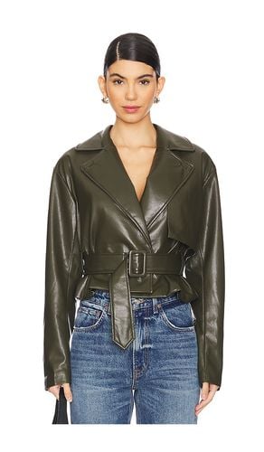 Liv Faux Leather Jacket in Olive. - size S (also in XXS) - House of Harlow 1960 - Modalova