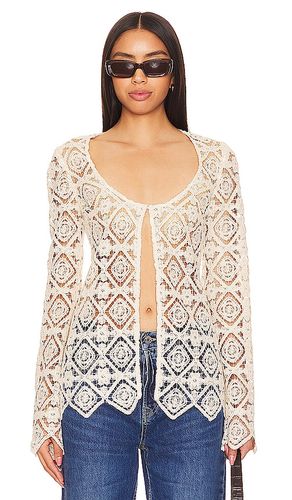 Blusa janis crochet en color talla M en - Cream. Talla M (también en S) - House of Harlow 1960 - Modalova