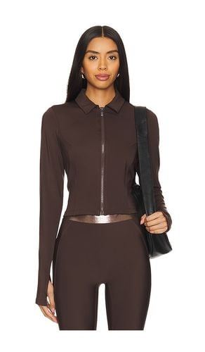 X Mona Kattan Lina Jacket in Brown. - size L (also in M, S, XL, XS) - Heroine Sport - Modalova