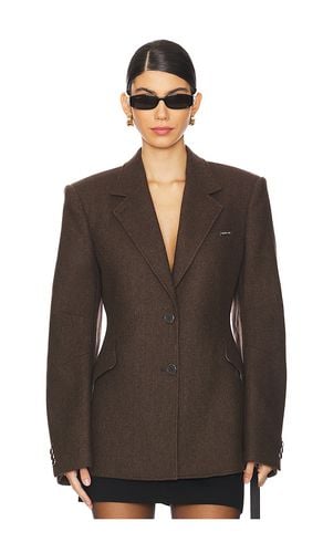 Apex Sculpted Blazer in Brown. - size 0 (also in 00, 10, 12, 2, 6) - Helmut Lang - Modalova