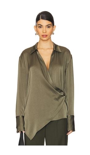 Top envolvente relax en color talla L en - Olive. Talla L (también en M, S, XS) - Helmut Lang - Modalova