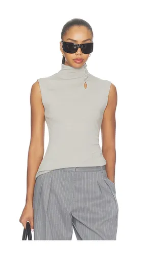 Button Sleeveless Top in Grey. - size L (also in M, S) - Helmut Lang - Modalova
