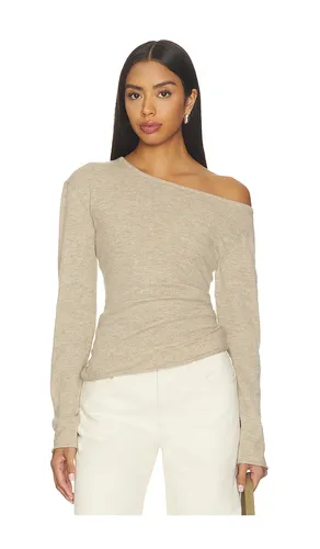 Top draped en color bronce talla L (también en M, S) - Helmut Lang - Modalova