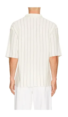 Short sleeve stripe polo. en color blanco talla L (también en M) - Helmut Lang - Modalova