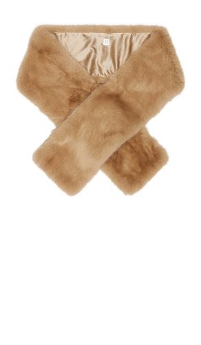 Helsa Faux Fox Scarf in Tan - Helsa - Modalova