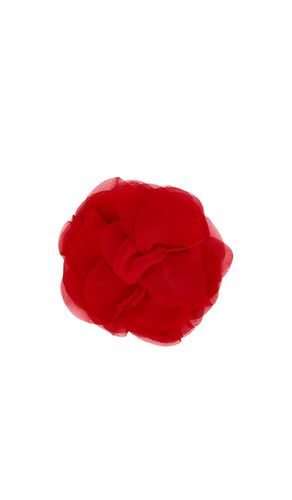 Helsa Red Silk Flower Pin in Red - Helsa - Modalova
