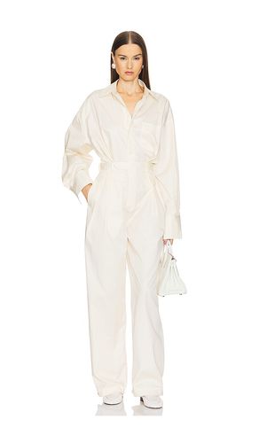 Paperbag Jumpsuit in Cream. - size L (also in M, S) - Helsa - Modalova