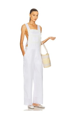 The Summer Overalls With Vintage Swiss Embroidery in . Size L. Also in M - Helsa - Modalova