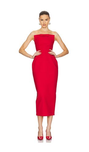 The S Curve Dress With Bow in Red. - size S (also in XS) - Helsa - Modalova