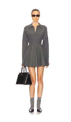 Saffron Mini Knit Dress in Grey. - size L (also in XL) - Helsa - Modalova