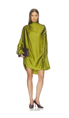 Satin Shirt Dress in . Size L. Also in S, XS - Helsa - Modalova