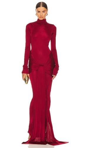 Slinky Jersey Sarong Maxi Dress in Red. - size M (also in S, XS) - Helsa - Modalova