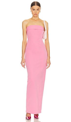 Tech Gabardine Long Strapless Dress in Pink. - size M (also in L, S, XL, XS, XXS) - Helsa - Modalova