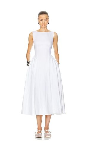 Stretch Cotton Sateen Midi Dress in . - size S (also in XS) - Helsa - Modalova