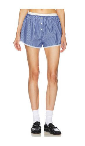 Pinstripe Poplin House Short in Blue. - size M (also in S, XL) - Helsa - Modalova