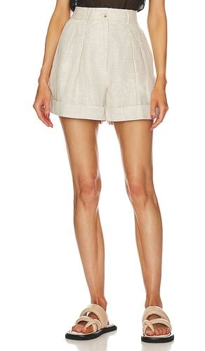 Linen Rolled Short in Neutral. - size L (also in M, S) - Helsa - Modalova