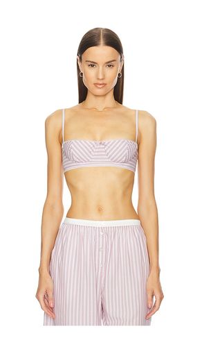 Wide Stripe Poplin Bra in Mauve. - size M (also in S) - Helsa - Modalova