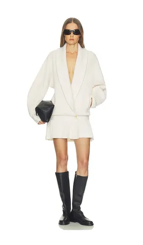 Blanche Peplum Cardigan in . Size L. Also in M, S, XL, XS - Helsa - Modalova