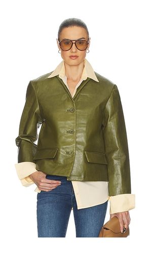 JACKE PUFFY LEATHER JACKET in . Größe M. Also in S, XL, XS - Helsa - Modalova