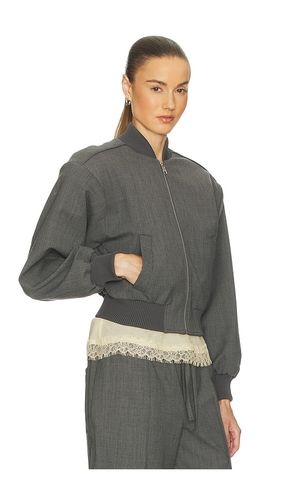 Wool Blend Bomber Jacket in . Size L. Also in M, S, XL, XS, XXS - Helsa - Modalova