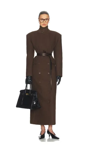 Italian Wool Blend Extra Long Coat in . Size M. Also in S, XS - Helsa - Modalova