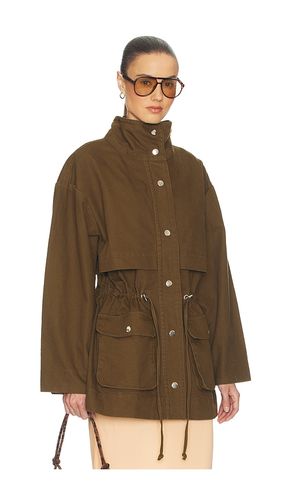 Garment Washed Utility Jacket in Army. - size S (also in XL, XS) - Helsa - Modalova