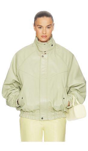 The Oversized Leather Bomber in . Size L. Also in M, S, XL, XS, XXS - Helsa - Modalova