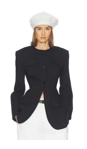 Wool Blend Suiting Jacket With Bows in . Size L. Also in M, XXS - Helsa - Modalova