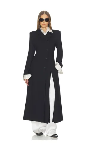 Chaqueta wool blend asymmetrical suiting jacket with slits en color negro talla L (también en XL) - Helsa - Modalova