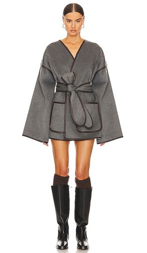 Wool Blend Blanket Coat in - Helsa - Modalova