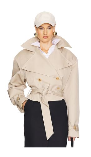 Oversized Cropped Trench in . Size L. Also in M, S, XL, XS - Helsa - Modalova