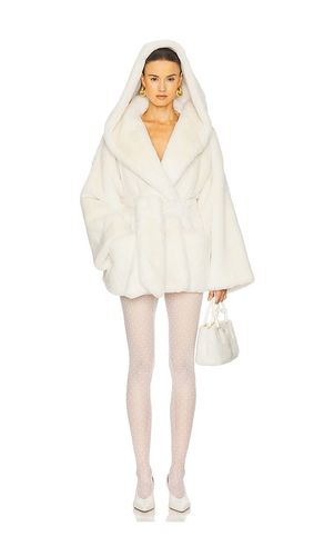 The Hooded Faux Fur Coat in . - size L (also in M, XL) - Helsa - Modalova