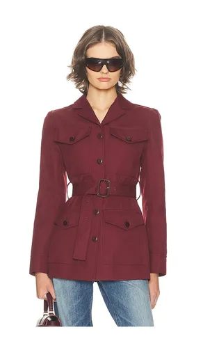 The Leisure Suit Jacket in Wine. - size L (also in M, S, XL, XS) - Helsa - Modalova