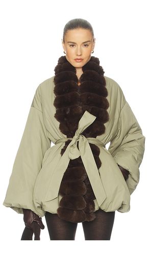 Bubble Puffer With Faux Fur in . Taglia L. Also in M, S, XL - Helsa - Modalova