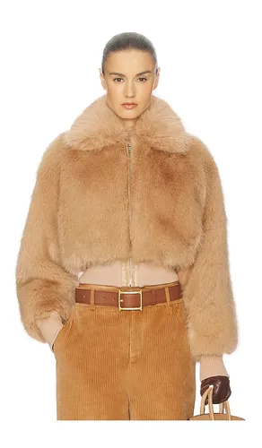 JACKE FAUX FOX BOMBER JACKET in . Größe XS. Also in S, M, L - Helsa - Modalova