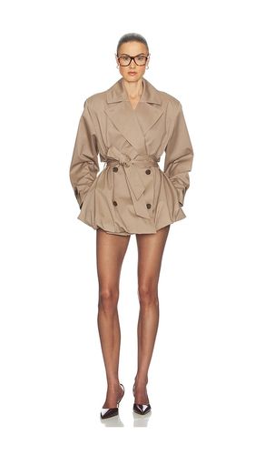 TRENCHCOAT SHORT BUBBLE HEM TRENCH in . Größe L. Also in M, S - Helsa - Modalova