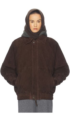 The Oversized Suede Bomber in . Taglia M. Also in S - Helsa - Modalova