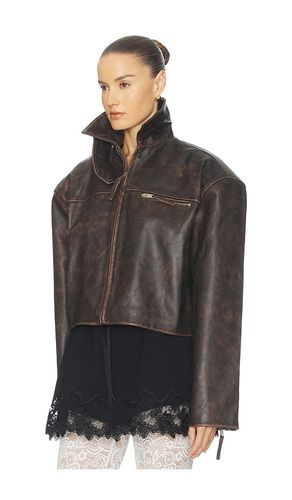 JACKE THE LEATHER OVERSIZED MOTO in . Größe L. Also in M, S, XL - Helsa - Modalova