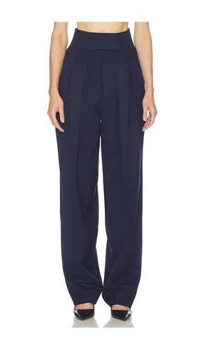 High Waist Pleated Suit Trouser in Wool in . - size M (also in S, XL, XS, XXS) - Helsa - Modalova
