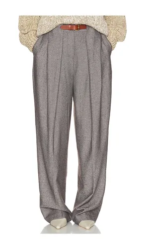 Italian Herringbone Tomboy Trouser in . Size L. Also in M, S, XL, XS - Helsa - Modalova