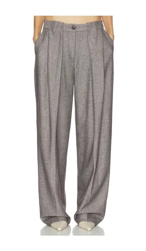 Italian Herringbone Tomboy Trouser in . Size L. Also in M, S, XS - Helsa - Modalova