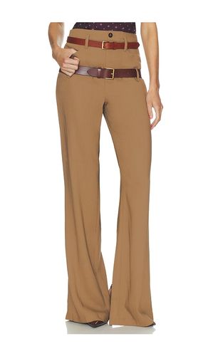 Wool Blend Double Loop Trousers in . Taglia L. Also in M, S, XL, XS, XXS - Helsa - Modalova