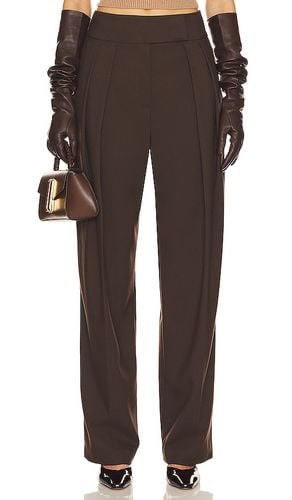 Crossover Suit Trouser in Chocolate. - size M (also in S) - Helsa - Modalova