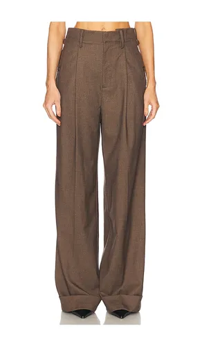 The Paperbag Trouser in Brown. - size M (also in S, XL, XS, XXS) - Helsa - Modalova