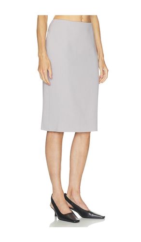 Wool Blend Knee Length Pencil Skirt in Grey. - size L (also in M, S, XL, XS, XXS) - Helsa - Modalova