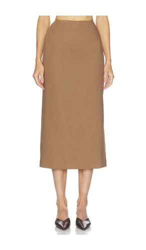 Wool Blend Pencil Skirt in Tan. - size L (also in M, S, XL, XS, XXS) - Helsa - Modalova