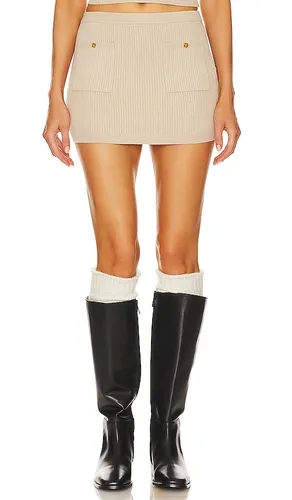 Gail Mini Skirt in Neutral. - size M (also in XL) - Helsa - Modalova