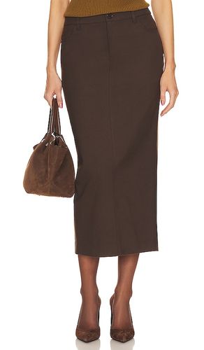 Trouser Midi Skirt in Brown. - size M (also in S) - Helsa - Modalova